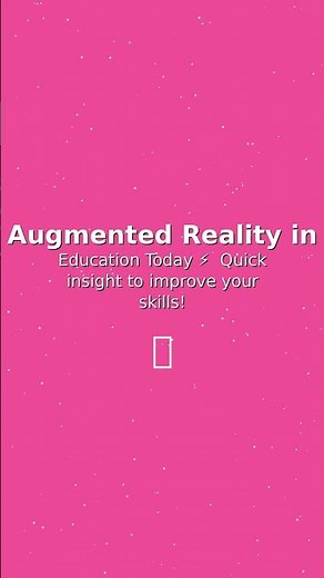 Augmented Reality in Education Today - Quick Tip! 🔥 #Shorts