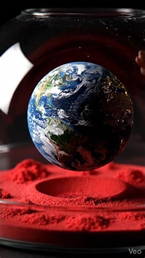 Green Liquid Reveals a Hidden Earth! 🌍 💙 #colordrop #beautiful #secretworld #jungle