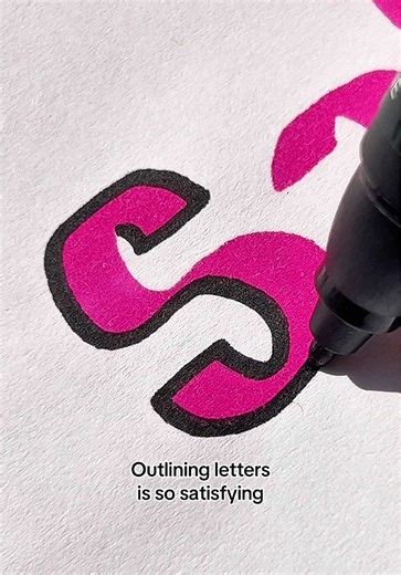 flocolors (@flocolors) - Satisfying Letter Outlining with Art Markers