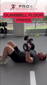 Correct Dumbbell Floor Press Form - Floor bench press #fitness #benchpress
