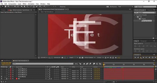 How To Use Animation Presets in After Effects | 5 Popular Text Animation Presets