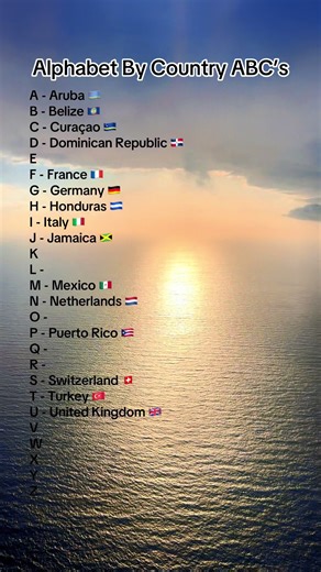 Alphabet By Country ABC’s | Aruba