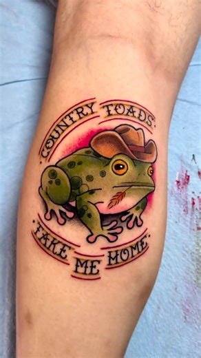 Country Toads tattoo by @evjonestattoos at @materiatattoo in Downingtown, PA | TattooSnob.com