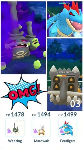 Using Triple Shadow 😈 Pokemon in #pokemongo #ytshorts #battle #pvpteam #shadow