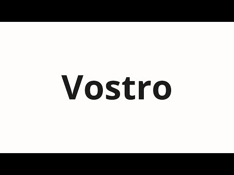 How to pronounce Vostro