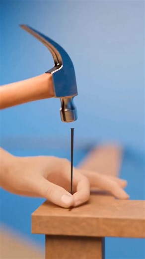 Nemichand Parihar on Instagram: "How To Hammer Nails Without Injuries 🤔 #shorts Hammer a Nail Safely Without Hitting Your Thumb | Smart Claw Hammer Trick Hitting your thumb while hammering a nail can cause painful and serious injuries. This simple claw hammer trick shows how to safely start a nail by wedging it inside the claw and giving it one sharp hit. Your fingers stay far from danger, and once the nail is set in the wood, you can hammer it in easily. A quick, smart DIY safety tip every beg