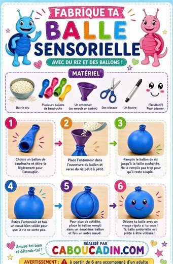 DIY Sensory Stress Ball 🎈 The Rice Activity Kids Love! #shorts