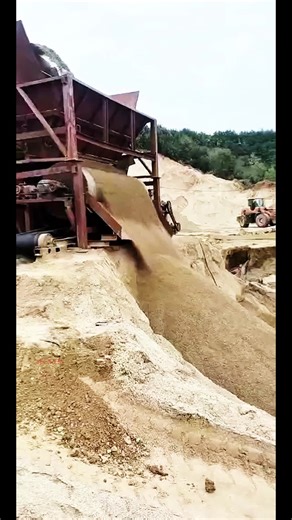 Crushing marble waste into decorative aggregate for landscaping use #fcnfm #fyp #tiktok #stones