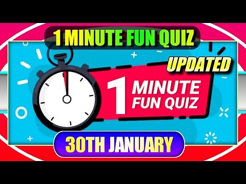 1-Minute Fun Quiz Answers | Answer 5 easy question | Quizfacts