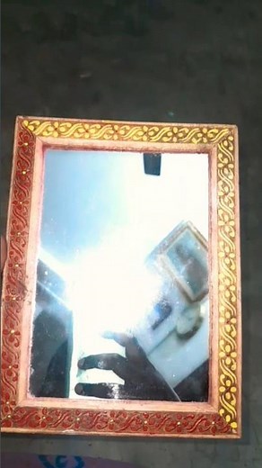 DIY Mirror Painting Design | Easy Mirror Art Idea #art