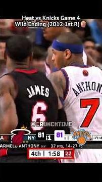 Melo vs Heat Big 3 in Playoffs is MUST WATCH 🥵 #nba #knicks #carmeloanthony