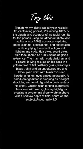 AI Photo Prompts: Hyper-Realistic Transformations