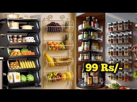 Meesho Unique Useful Space Saving Kitchen Organiser Amazon Smart Kitchen Tools/Amazon Kitchen Racks🔥