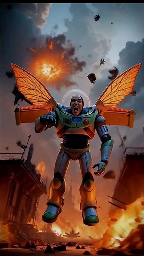 Buzz Lightyear: Galactic Horror – Alien Possession Transformation (Dark Sci-Fi Animation) #shorts