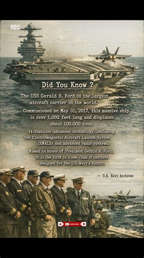 U.S. Aircraft Carrier USS Gerald R. Ford | Most Insane sea-based - war machines ever built