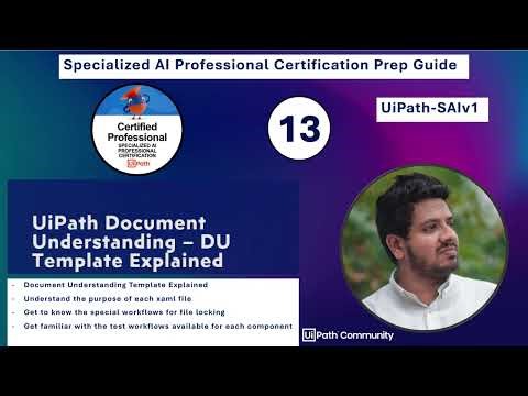Specialized AI Professional Certification Prep |E13| Document Understanding Template|‪@LahiruFernando‬