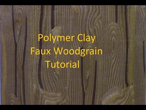 Polymer Clay Faux Woodgrain Tutorial by Gayle Thompson