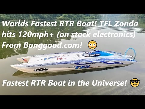 124mph!! Fastest RTR boat in the Universe! TFL Zonda! 😲 Props by Dasboata 🚀