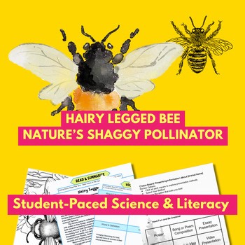 Hairy-Legged Bee Animal Study | Science Literacy & C.E.R. Lesson | Choice Board
