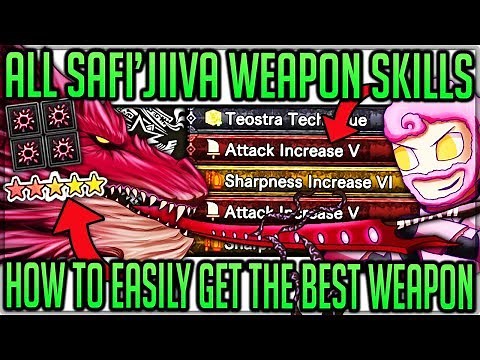 All Safi'jiiva Weapon Skills Possible - Full in Depth Guide - Monster Hunter World Iceborne!