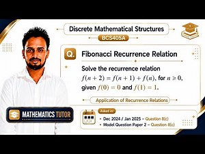 Solve Fibonacci Recurrence in 5 Minutes | VTU Exam Question Explained