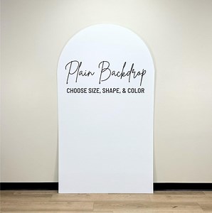 Plain Backdrop - Custom Party Backdrop - DIY Party Backdrop - Large Blank Arch - Wavy Backdrop - Blank Panel Backdrop - Lifesize Backdrop - Etsy