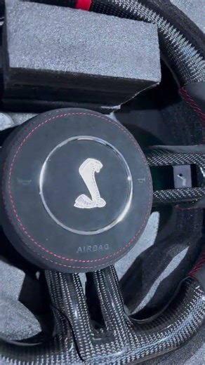 Jaguar Real Carbon Fiber Steering Wheel Snake Logo Upgrade | Custom Interior Mod