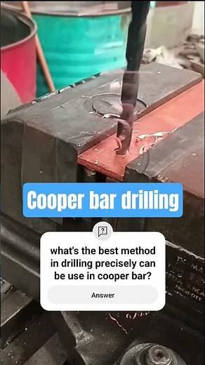 drilling a cooper bar for electrical ground bar. #diyprojects #drill #drillbits #skiltools #asmr
