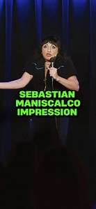 I tried my best to do Sebastian Maniscalco at this impression show! #funnyvideos #standup #standupcomedy #impression #impressions #jokes #comedians | Steph Tolev