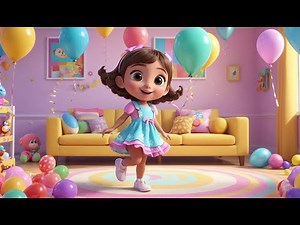 Lulu’s Twirl Whirl Spin! | Energetic Dance Rhyme for Kids | Fun Twirling Adventure