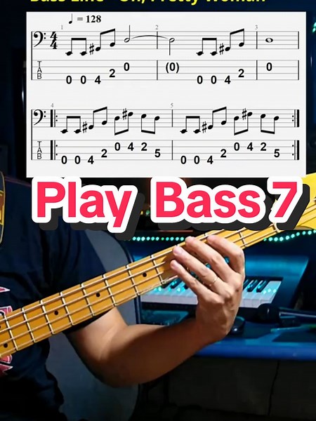 Linha de Baixo para Oh! Pretty Woman