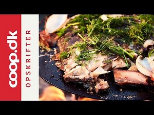 Pighvar med sprøde grøntsager, bacon og frisk dild | Claus Holm