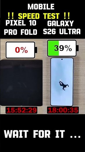 ⚡☠️ Mobile !! Speed test !! Pixel 10 Pro fold vs Samsung galaxy S26 ULTRA 🪫👀☠️