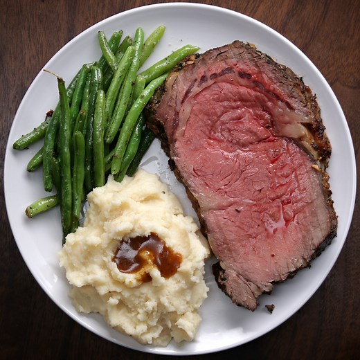Prime Rib With Garlic Herb Butter Recipe by Tasty
