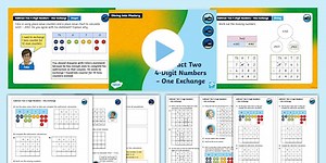 Year 4 Diving into Mastery: Step 6 Subtract Two 4-Digit Numbers – One Exchange Teaching Pack