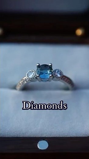 Let’s hope this doesn't curse the marriage..💥🔨Paraíba Tourmaline & Diamond Weding Ring #tourmaline