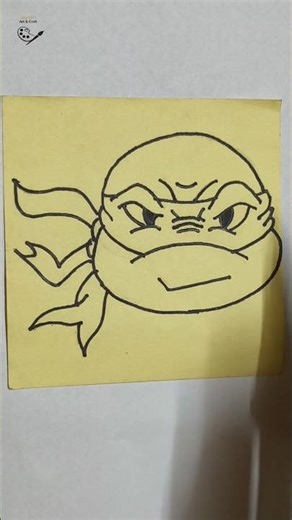 Angry Ninja Turtle Face Drawing 🐢🔥#NinjaTurtle #TMNT #ArtReels #DrawingShorts #Tranding #Shorts