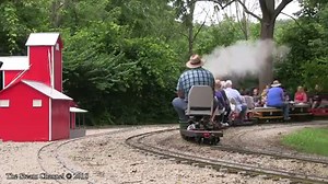 8.4K views · 349 reactions | Daylight #4454 charges up the grade at the Illinois Live Steamers during the club's friends and family meet. The locomotive is 1.5" scale, 7.5" gauge. | The Steam Channel | Facebook