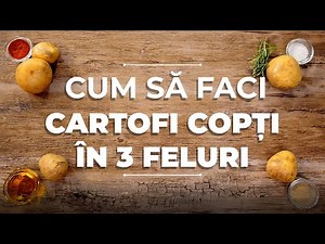 Cum să faci cartofi copți în 3 feluri