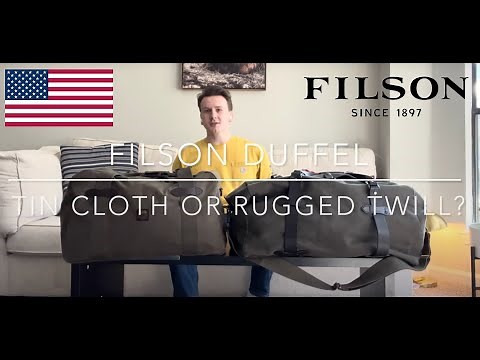 Filson Rugged Twill or Tin Cloth Duffel - Which One is Best For You? | Wax and Tartans