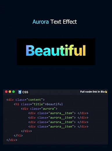 Aurora Text Effect Tutorial: Code with Us!