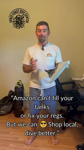 “Your local dive shop isn’t just a store — it’s your underwater tribe. 🐠 Shop local, support the people who keep you diving safely, smartly, and smiling all the way to the reef!” #ShopLocal #SupportLocalDivers #SpaceCoastDiveCenter #DiveLocal #SupportSmallBusiness #LocalDiving #FloridaDivers | Space Coast Dive Center