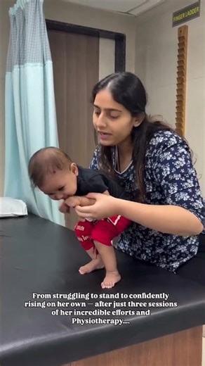 Delay Milestones!After a week of intensive therapy we finally achieved! #baby #cerebralpalsy #physio