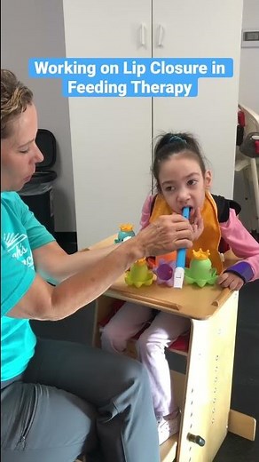 Working on Lip Closure in Feeding Therapy