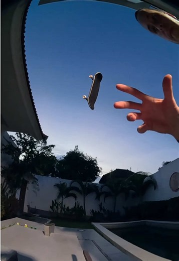 Can you trick mid air? 🌬️ #fingerboarding #slowmotion #fisheye #gopro