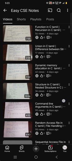 (R 2025) C Programming ( CS25C01) Hand written notes.... Check playlist in description