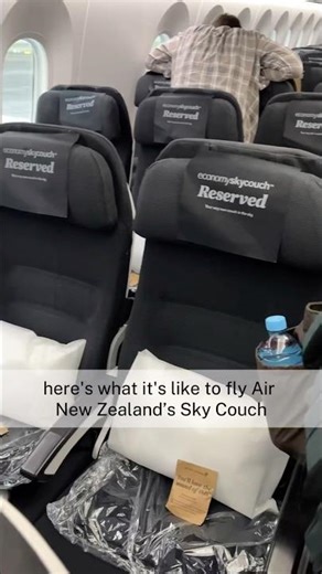 Lie Flat Seat in Economy?! Air New Zealand SkyCouch Review