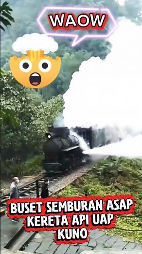 CRAZY! The Seconds of a Steam Train Ejecting Super Awesome Smoke