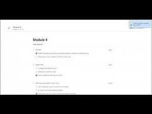 Coursera |Project Management The Basics for Success| module 4 quiz answers