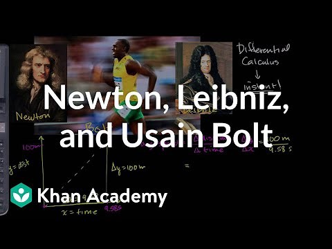 Newton, Leibniz, and Usain Bolt | Derivatives introduction | AP Calculus AB | Khan Academy
